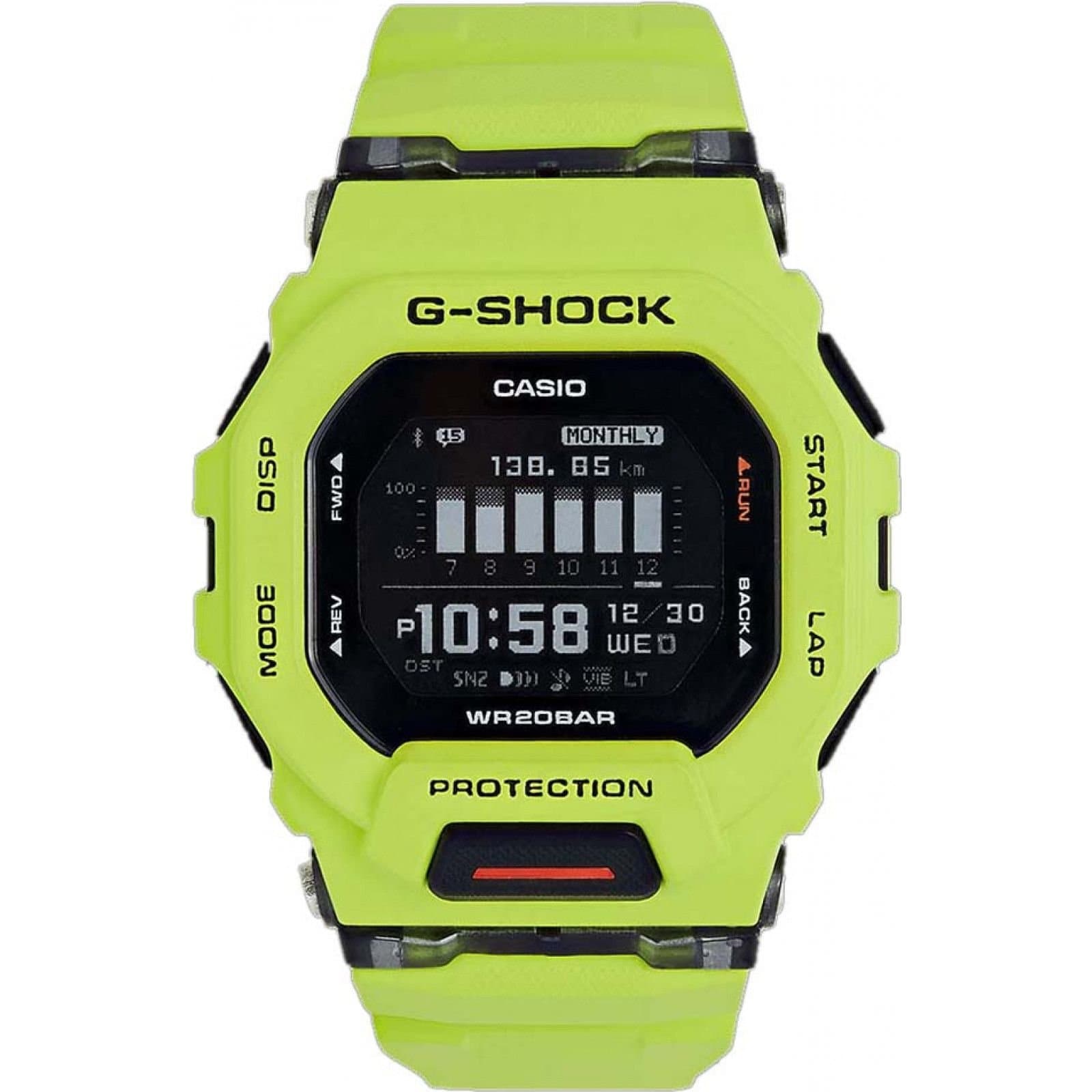 Casio Casio Men's GBD-200-9ER G-Shock 46mm Quartz Watch in Bright Green