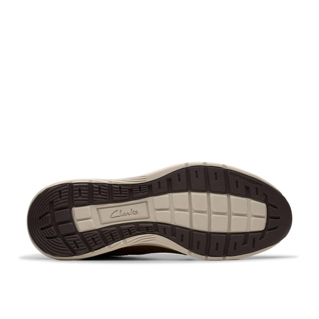 Clarks Clarks Men's Motion Trek PT Dark Tan Leather Trainers, Lace Up, Walking in Brown - 3