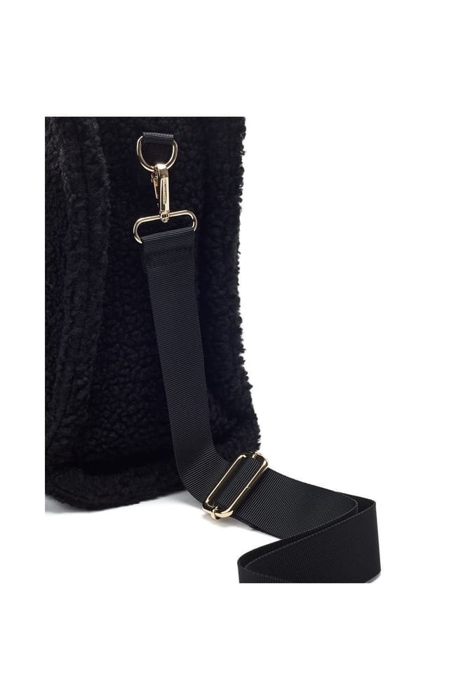 Moda In Pelle Moda In Pelle Women's 'Jemima Bag' Faux Fur Shoulder Bag in Black - 3