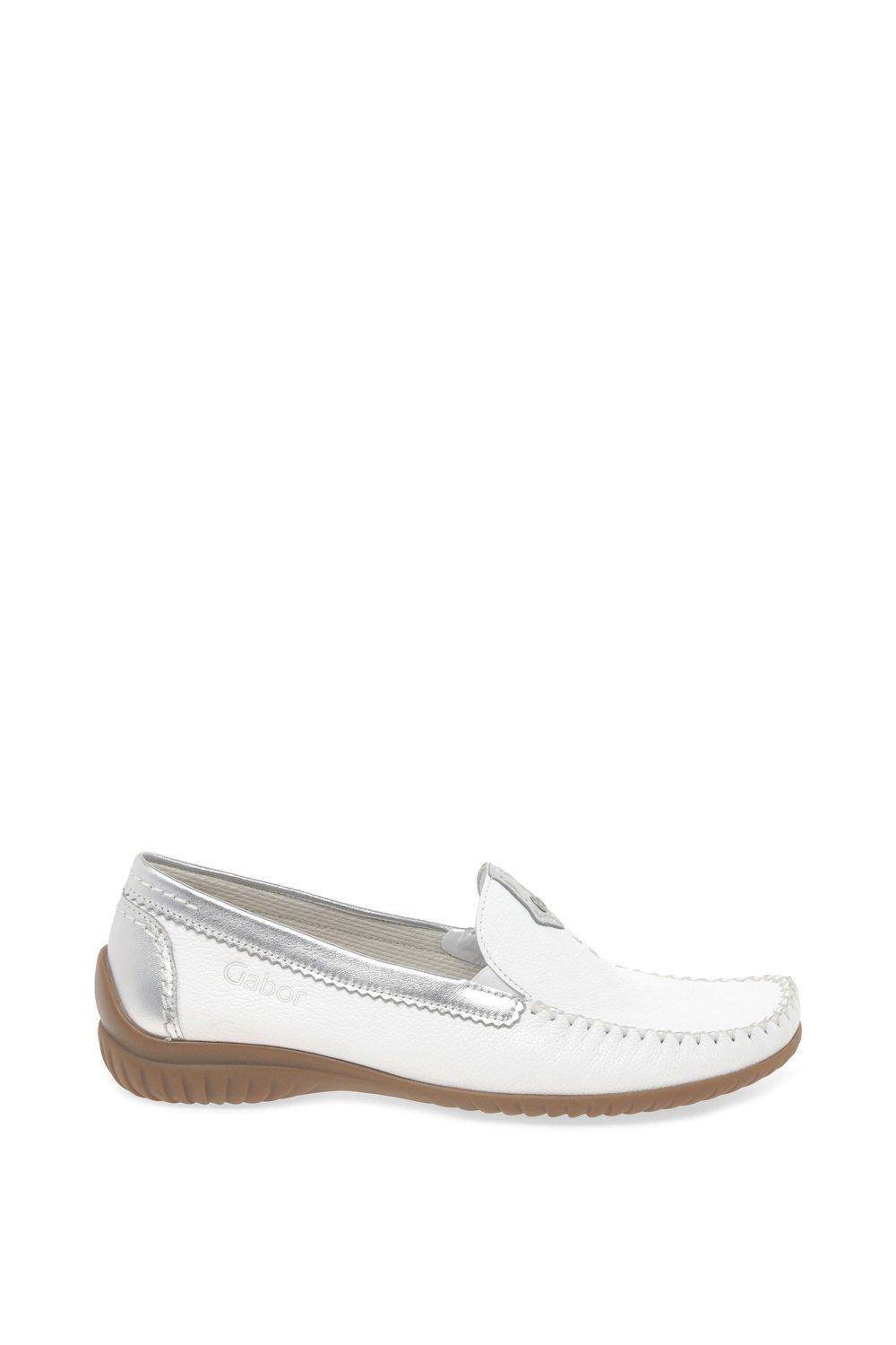 Gabor Gabor Women's 'California' Moccasins in White - 4