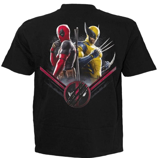 Spiral Spiral Men's DEADPOOL - WOLVERINE BULLSEYE - T-Shirt Black - 2
