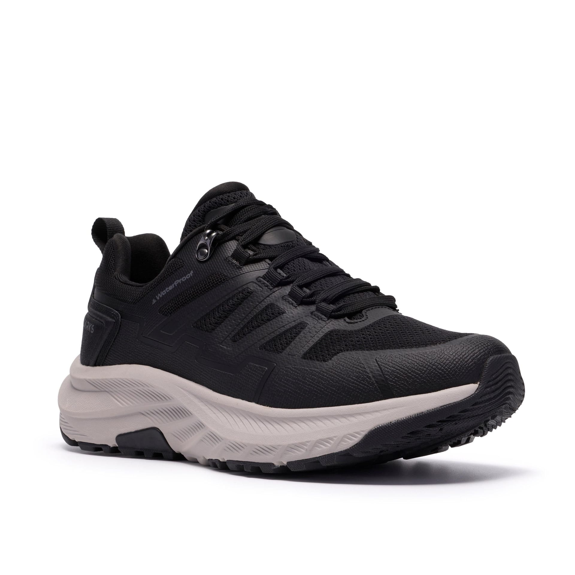 Clarks Clarks Men's Enford Lo Waterproof Black Trainers, Lace Up, Walking - 4