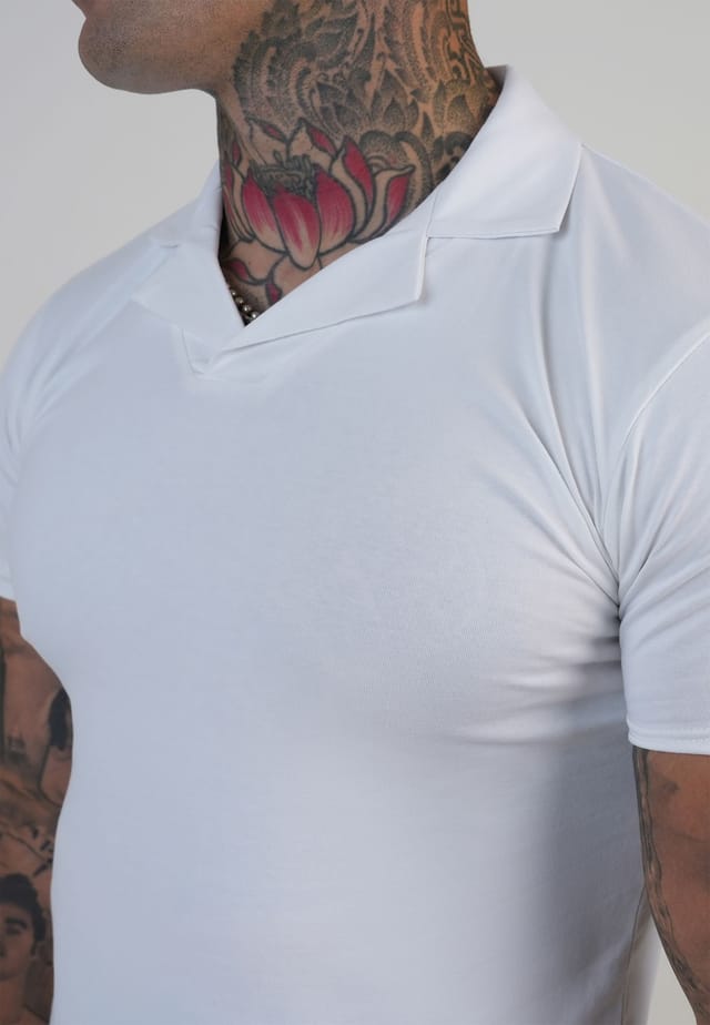 SikSilk SikSilk Men's Revere Polo in White - 2