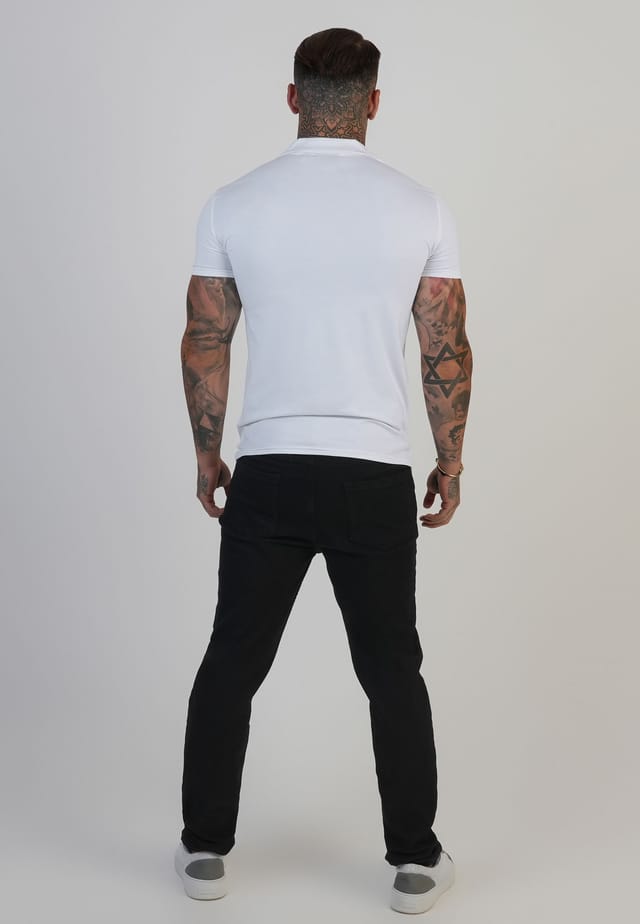 SikSilk SikSilk Men's Revere Polo in White - 3