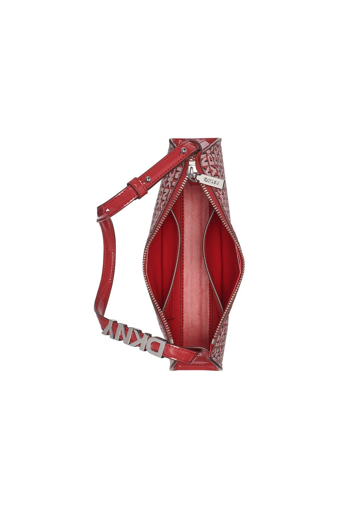 DKNY DKNY Women's Avril Tz Shoulder Hobo Bag Red Logo - 4