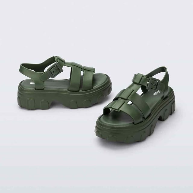 Melissa Shoes Melissa Shoes Women's Ella Sandals in Green - 2