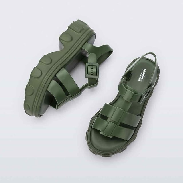 Melissa Shoes Melissa Shoes Women's Ella Sandals in Green - 3