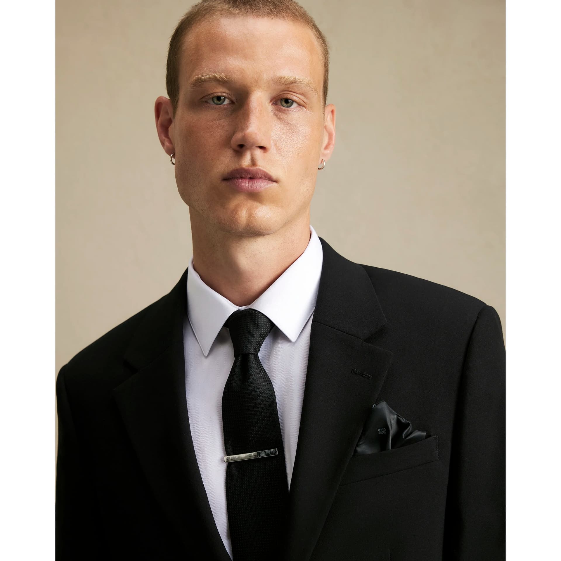 River Island Mens River Island Black Textured Tie