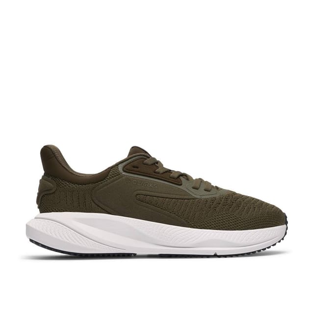 Clarks Clarks Men's Pace Move Olive Trainers, Lace Up, Walking in Green - 3
