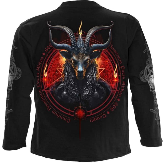 Spiral Spiral Men's BAPHOMET - Longsleeve T-Shirt Black - 2
