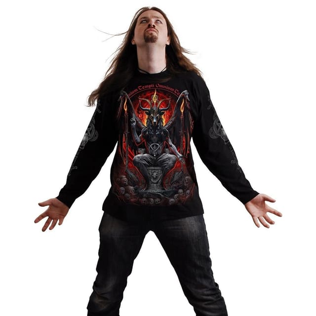 Spiral Spiral Men's BAPHOMET - Longsleeve T-Shirt Black - 3
