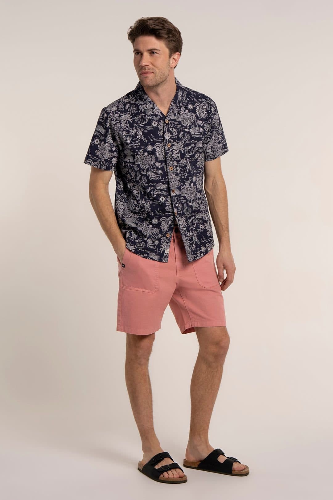 Brakeburn Brakeburn Men's DEANSHANGER CHINO SHORTS in Pink