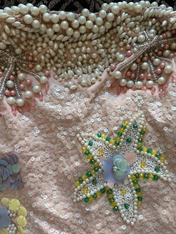 Asos luxe ASOS Luxe pearl encrusting, sequin embellishment