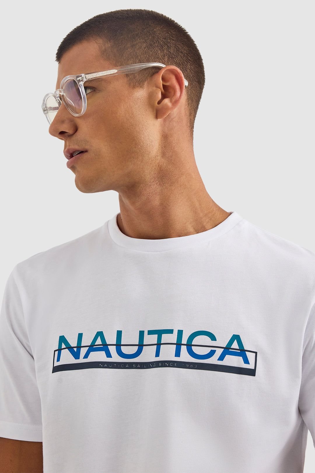Nautica Nautica Men's Koa SS T-Shirt in White - 2
