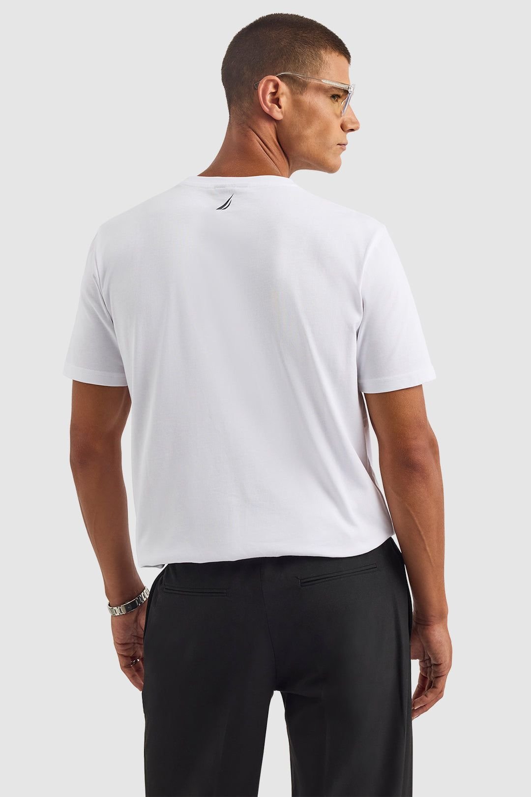 Nautica Nautica Men's Koa SS T-Shirt in White - 4