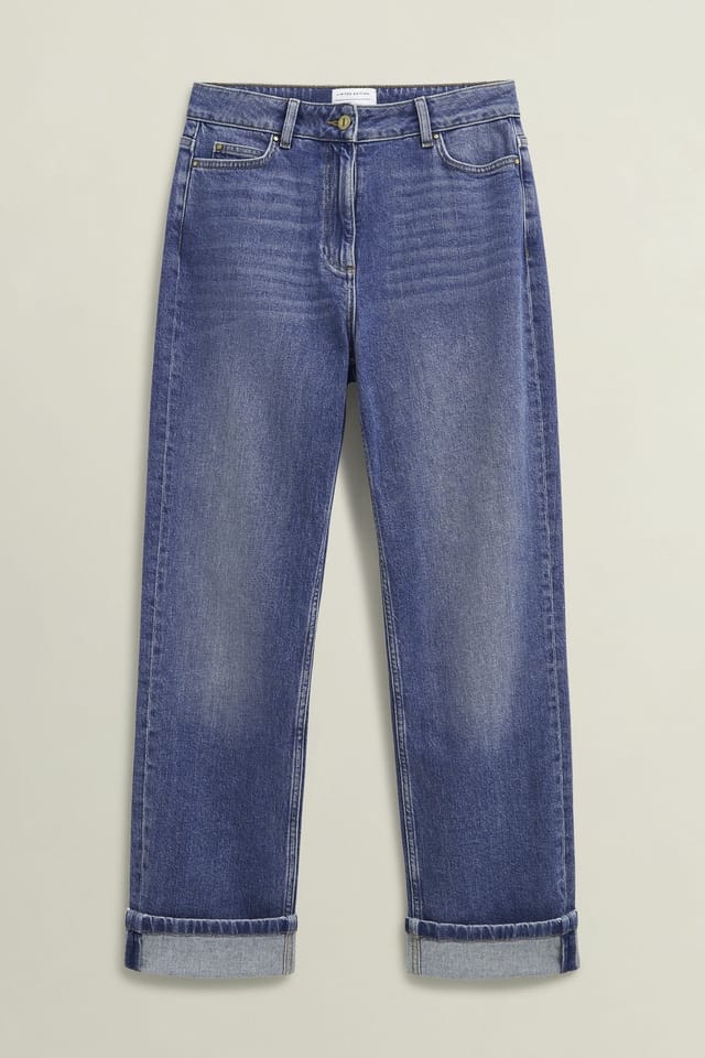 Hobbs London Hobbs London Women's Bowood High Rise Straight Jean in Mid Blue - 2