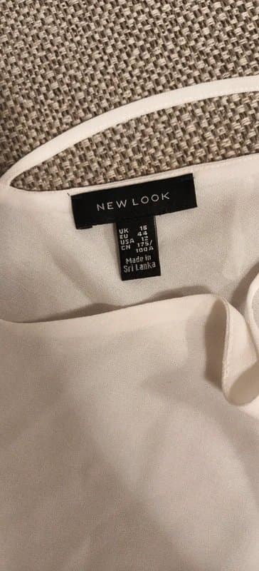 New Look New Look White Chiffon Top