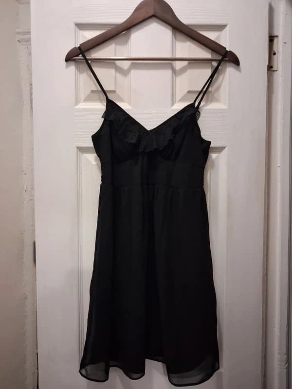 American Eagle Black chiffon dress, Size 4