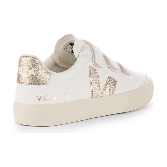 Veja Veja Women's 'Recife Chromfre' Leather Trainers in White - 3