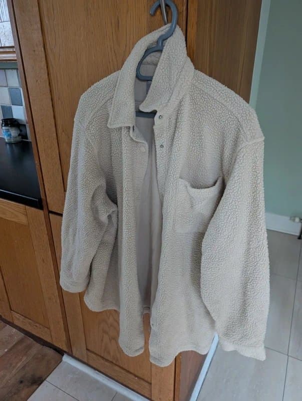 ASOS Cream cosy oversized  borg short Asos 10