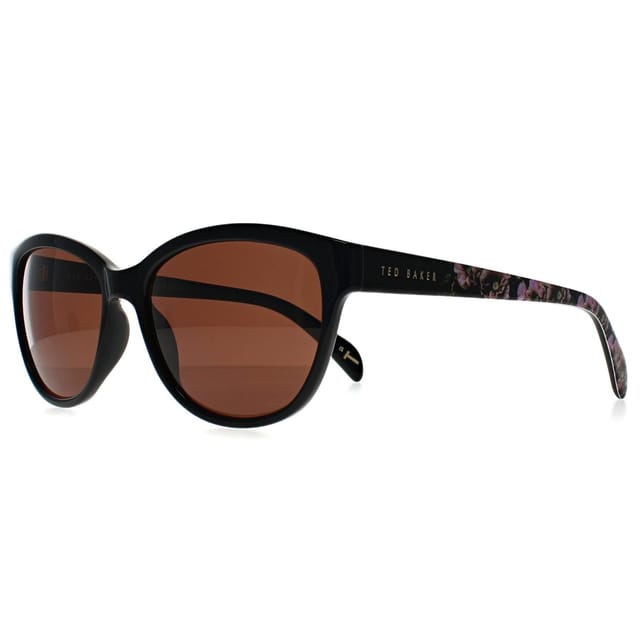 Ted Baker Ted Baker Women's Cat Eye Gloss Black Flowers Brown TB1605 Amie - 2