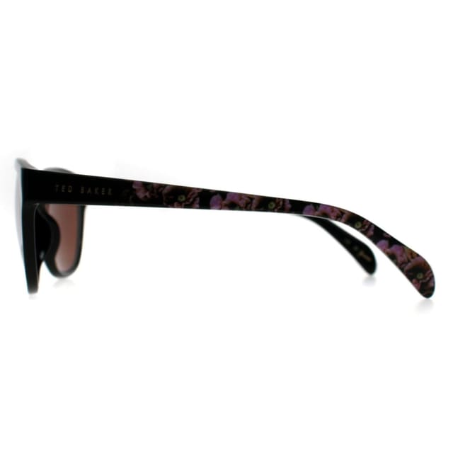 Ted Baker Ted Baker Women's Cat Eye Gloss Black Flowers Brown TB1605 Amie - 3