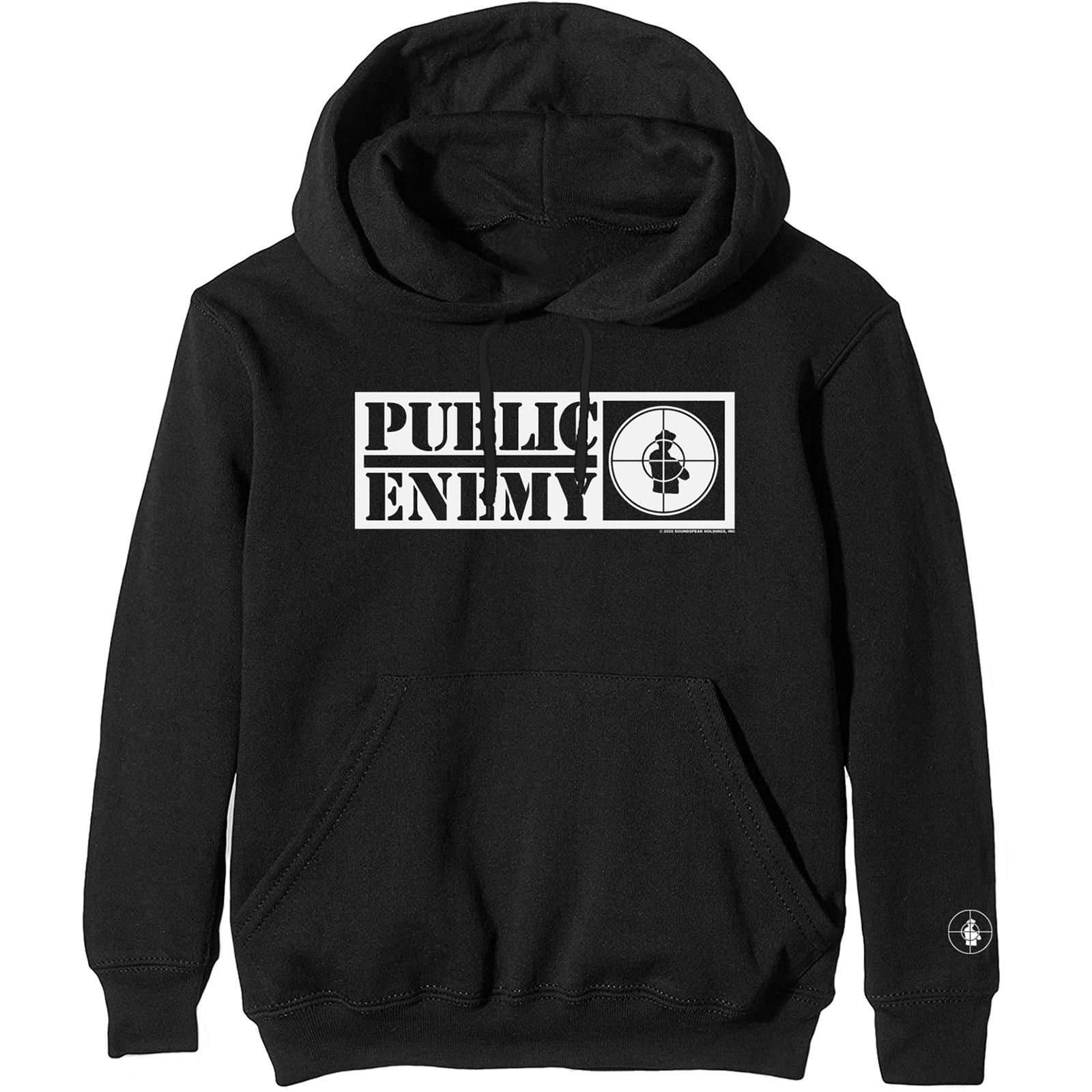 Public Enemy Public Enemy Men's Crosshairs Logo Hoodie in Black