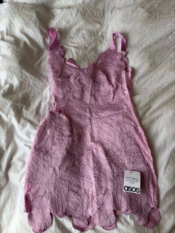 ASOS Lace backless mini dress