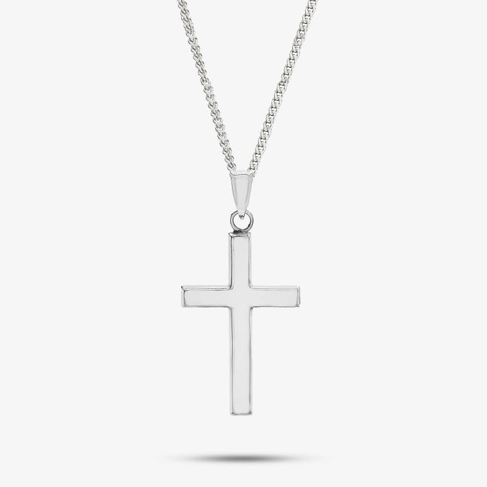 T.H.Baker T.H.Baker Women's Sterling Silver Plain Cross Pendant 8.64.1983