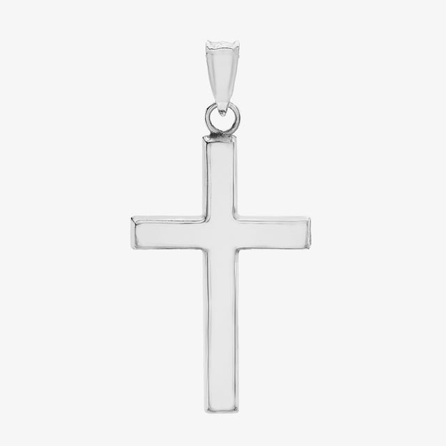 T.H.Baker T.H.Baker Women's Sterling Silver Plain Cross Pendant 8.64.1983 - 2