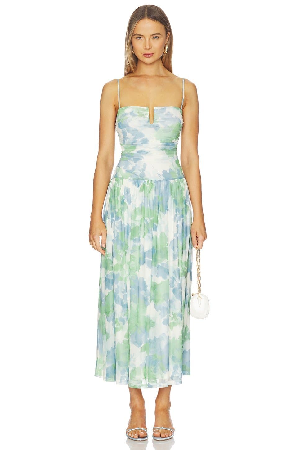 revolve Carrie Mesh Maxi Dress