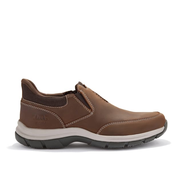 Clarks Clarks Men's Spypath Step Beeswax Leather Slip Ons, Walking in Brown - 2