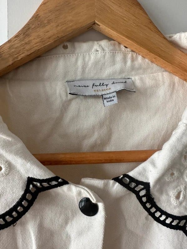 Never Fully Dressed Never fully dressed Pricilla cream embroidered jacket