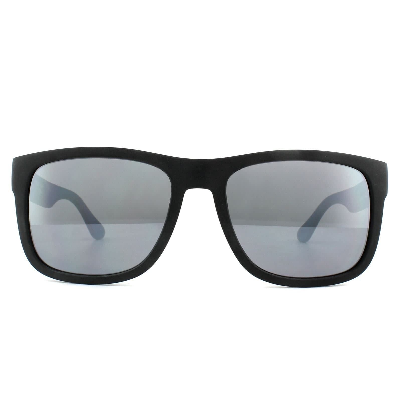 Tommy Hilfiger Tommy Hilfiger Men's Rectangle Black Grey Mirror Sunglasses