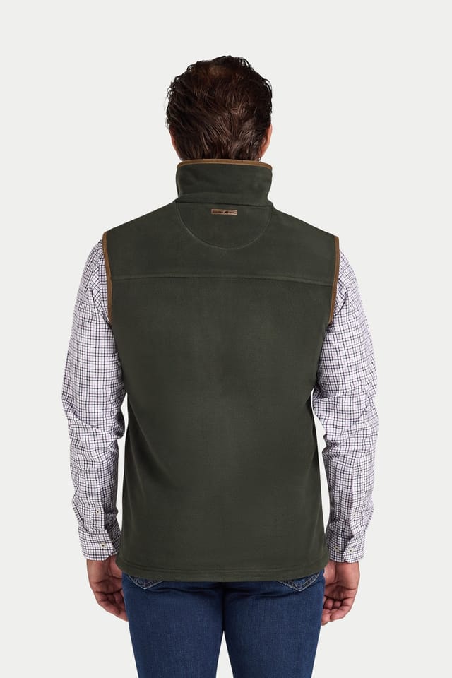 raging bull Raging Bull Men's Fleece Gilet in Dark Green - 2