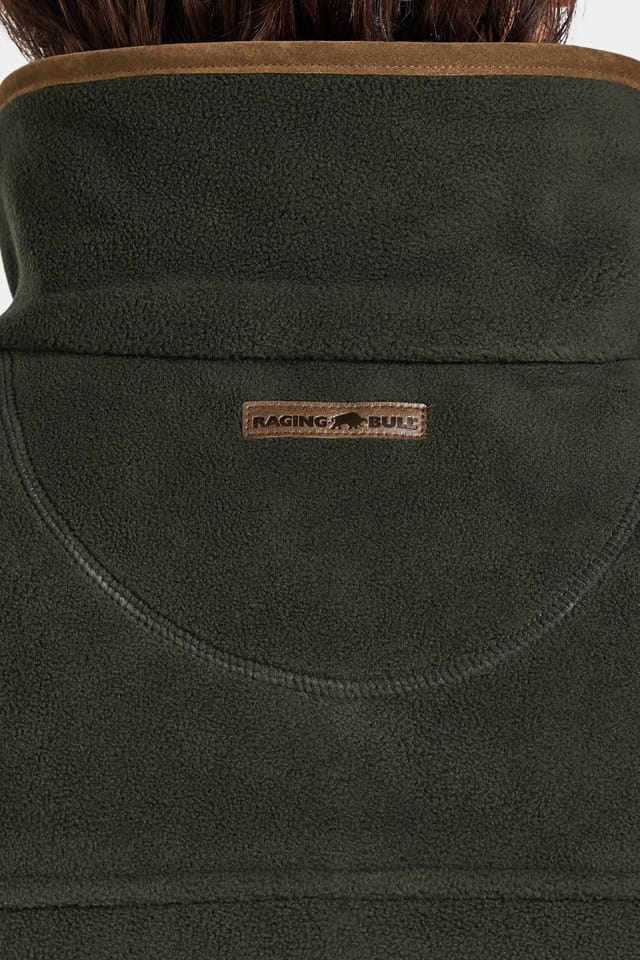 raging bull Raging Bull Men's Fleece Gilet in Dark Green - 3