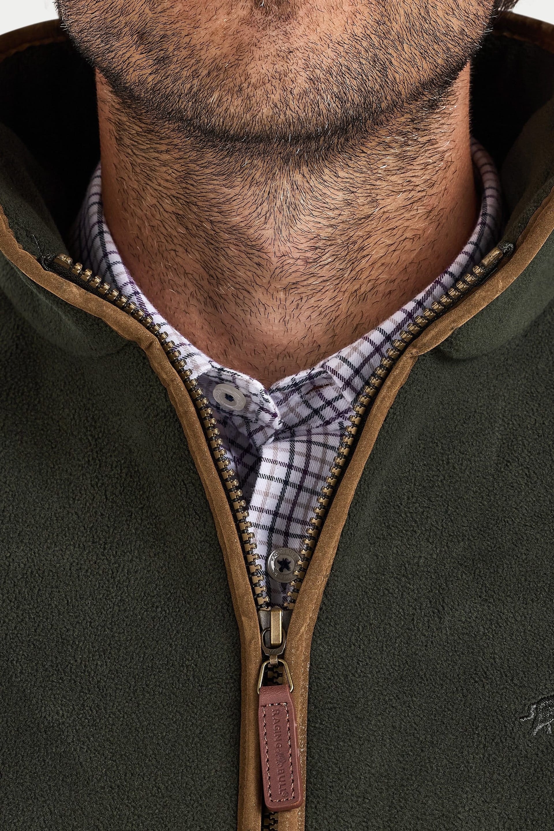 raging bull Raging Bull Men's Fleece Gilet in Dark Green - 4