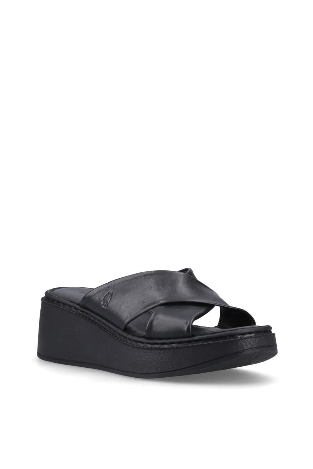 Hush Puppies Hush Puppies Women's Bobbi Wedge Sandal in Black