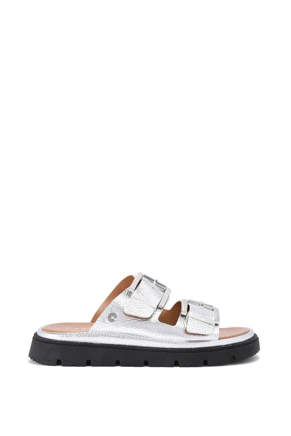 Carvela Carvela Women's 'Pavilion' Leather Sandals in Silver