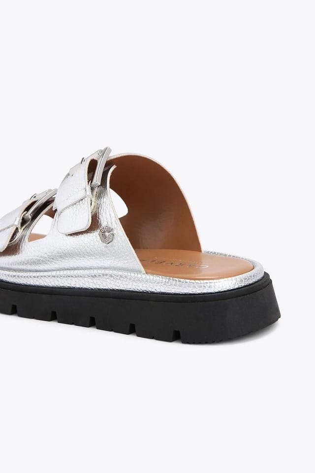 Carvela Carvela Women's 'Pavilion' Leather Sandals in Silver - 3