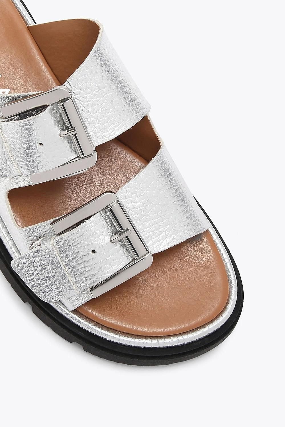 Carvela Carvela Women's 'Pavilion' Leather Sandals in Silver - 4