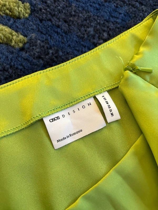 ASOS ASOS Green silk mini skirt