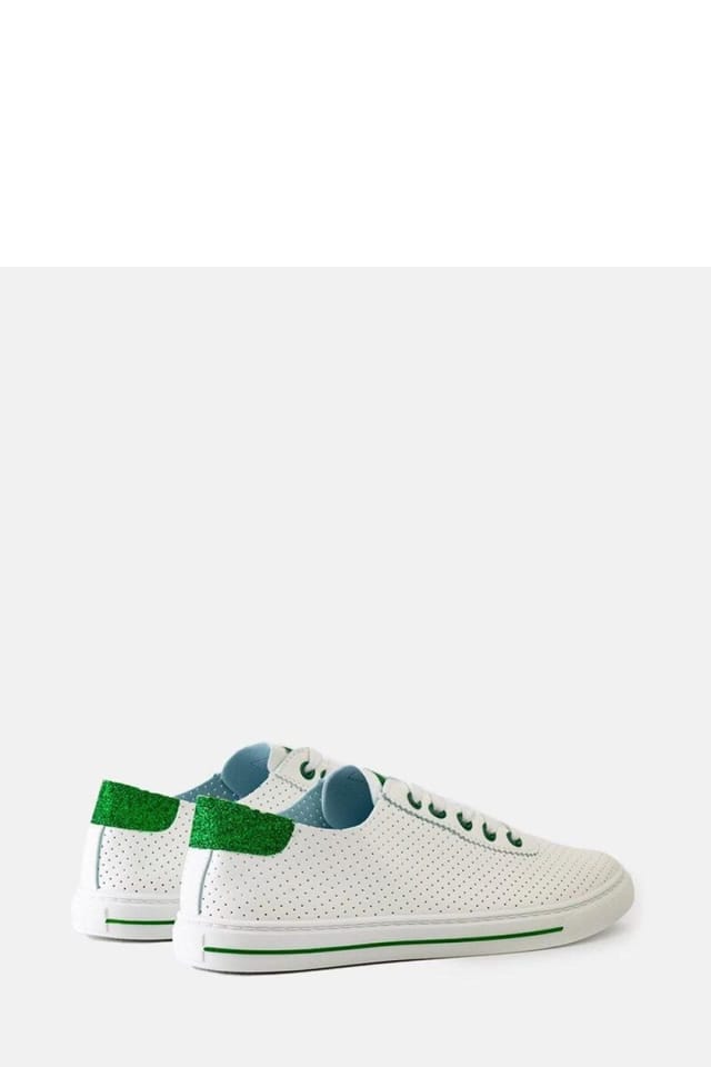 Love Lace Love Lace Women's Sport Sneakers Ruala White Perforated Rubber Sole Summer - 3