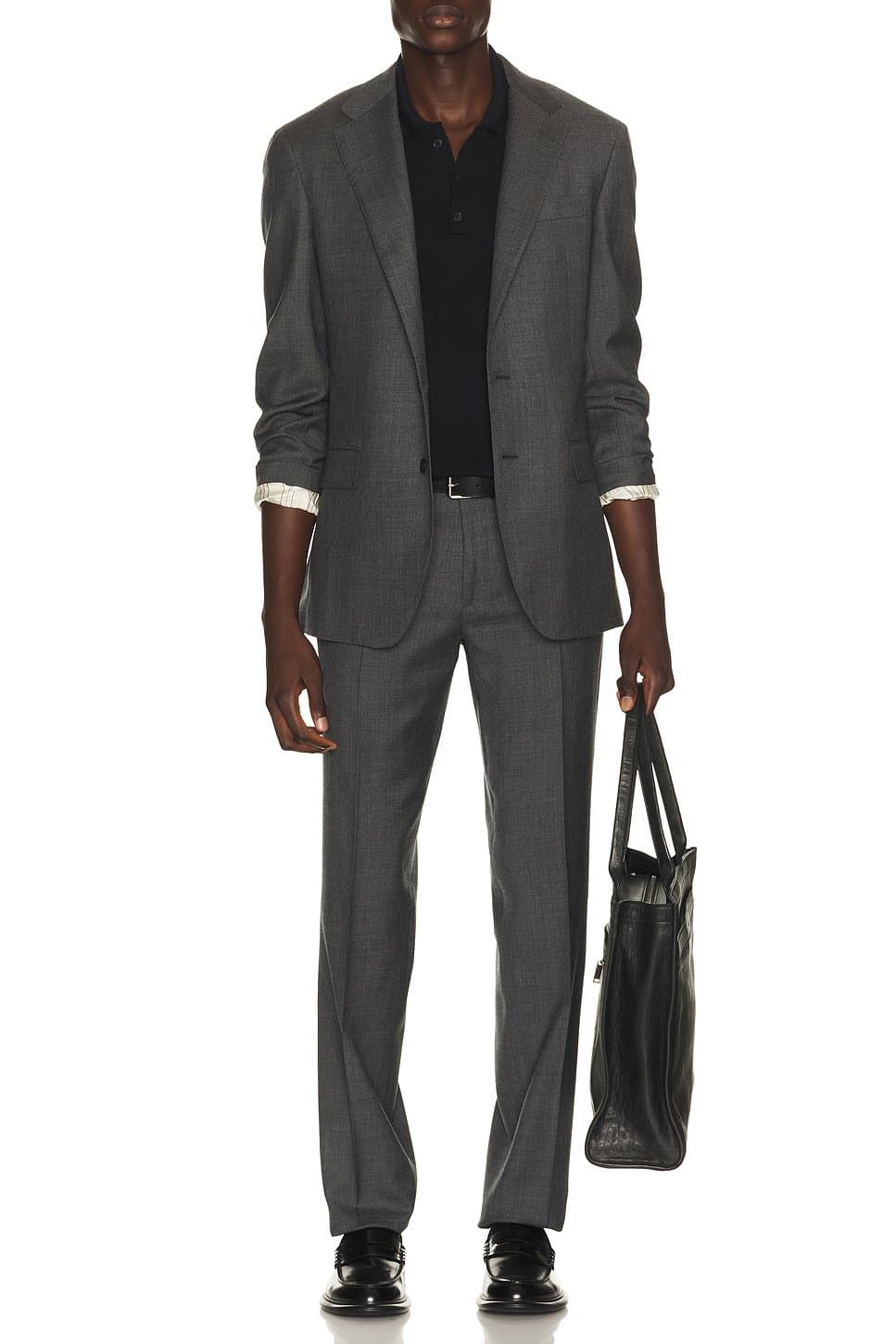 revolve 2-buton Single Breasted Sharkskin 2-piece Suit