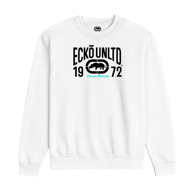 Ecko Untld. Ecko Untld. Men's Classic Material Sweatshirt in White - 3