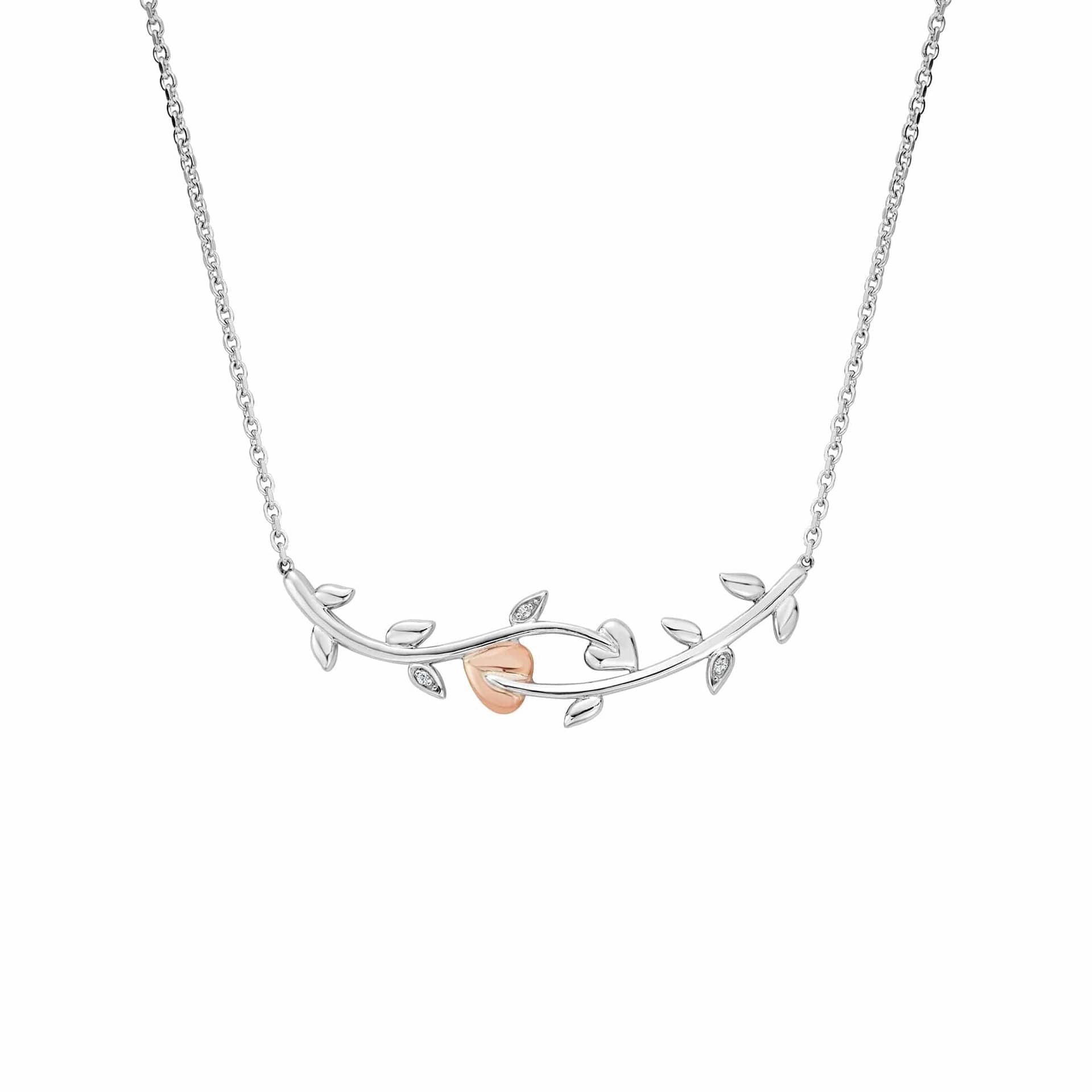 Clogau Clogau Women's Tree of Life Sterling Silver Vine Necklace with Topaz in Metallics