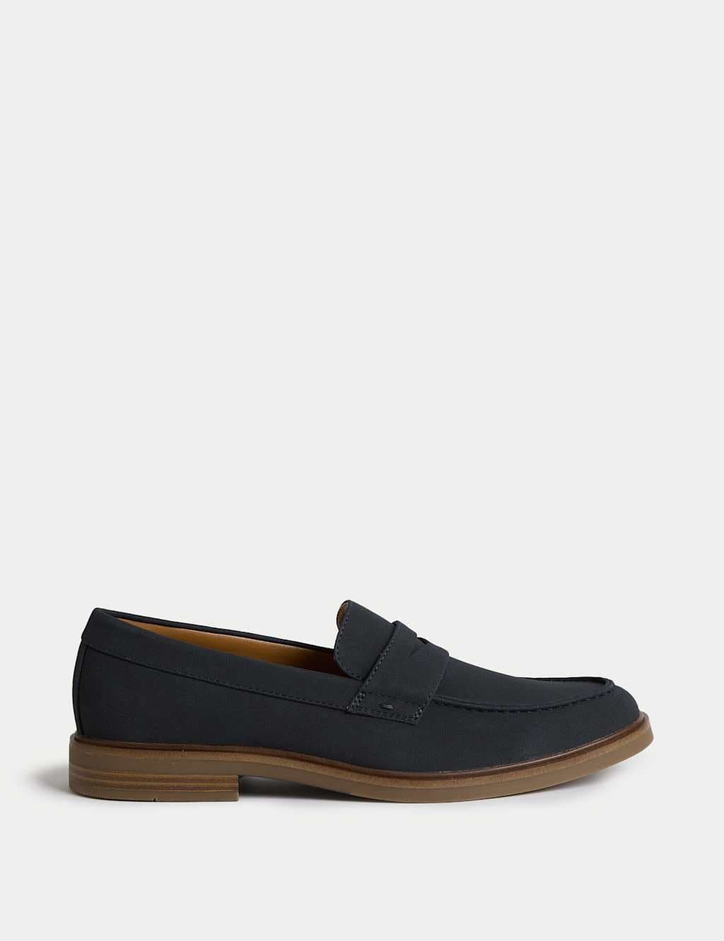 Marks & Spencer M&S Suedette Loafers in Navy
