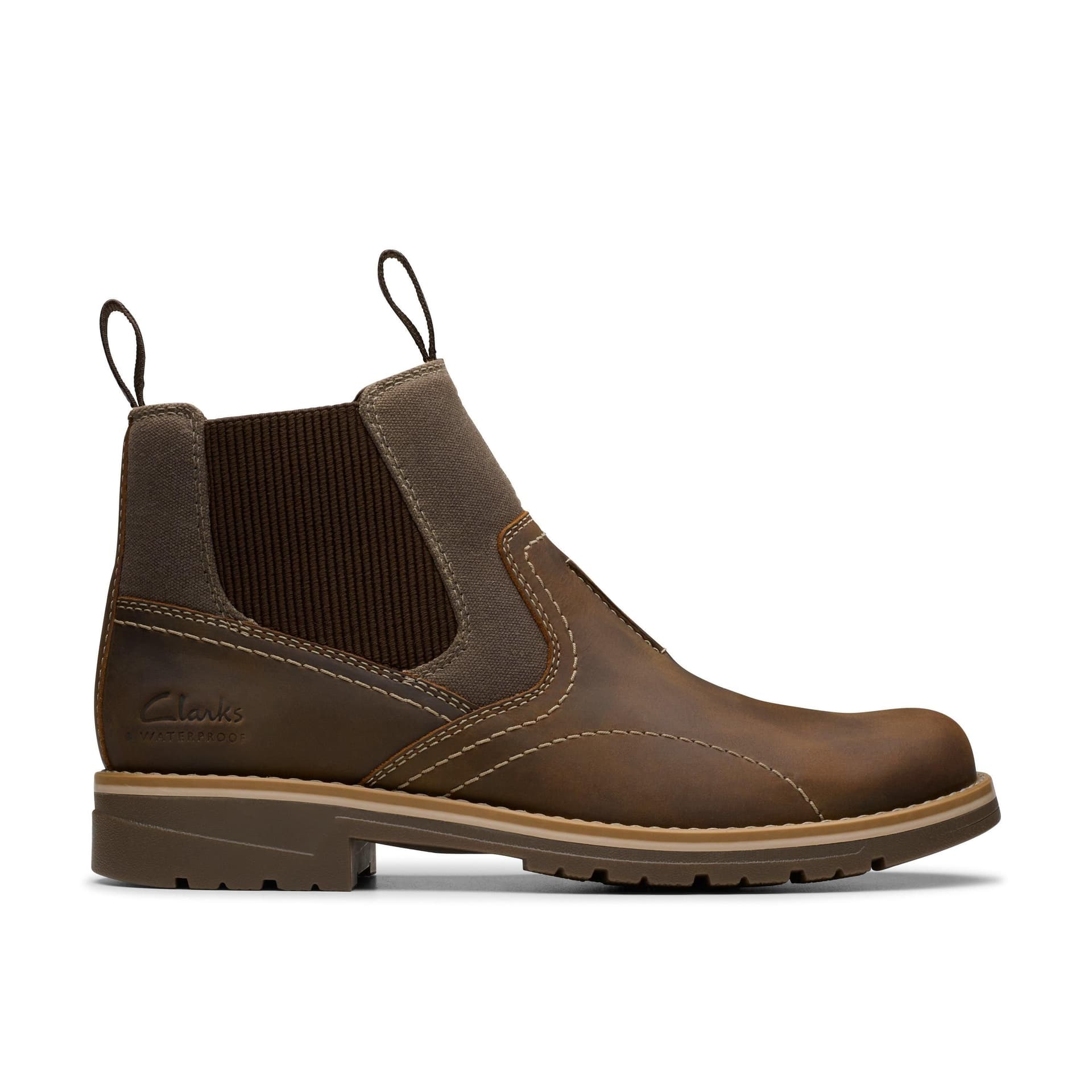 Clarks Clarks Men's Morris Easy Beeswax Leather Chelsea Boots in Brown