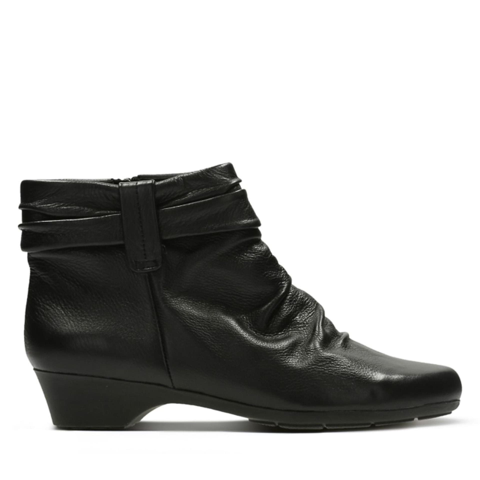 Clarks Clarks Women's Matron Ella Ankle Boot Black Leather Ankle Boots