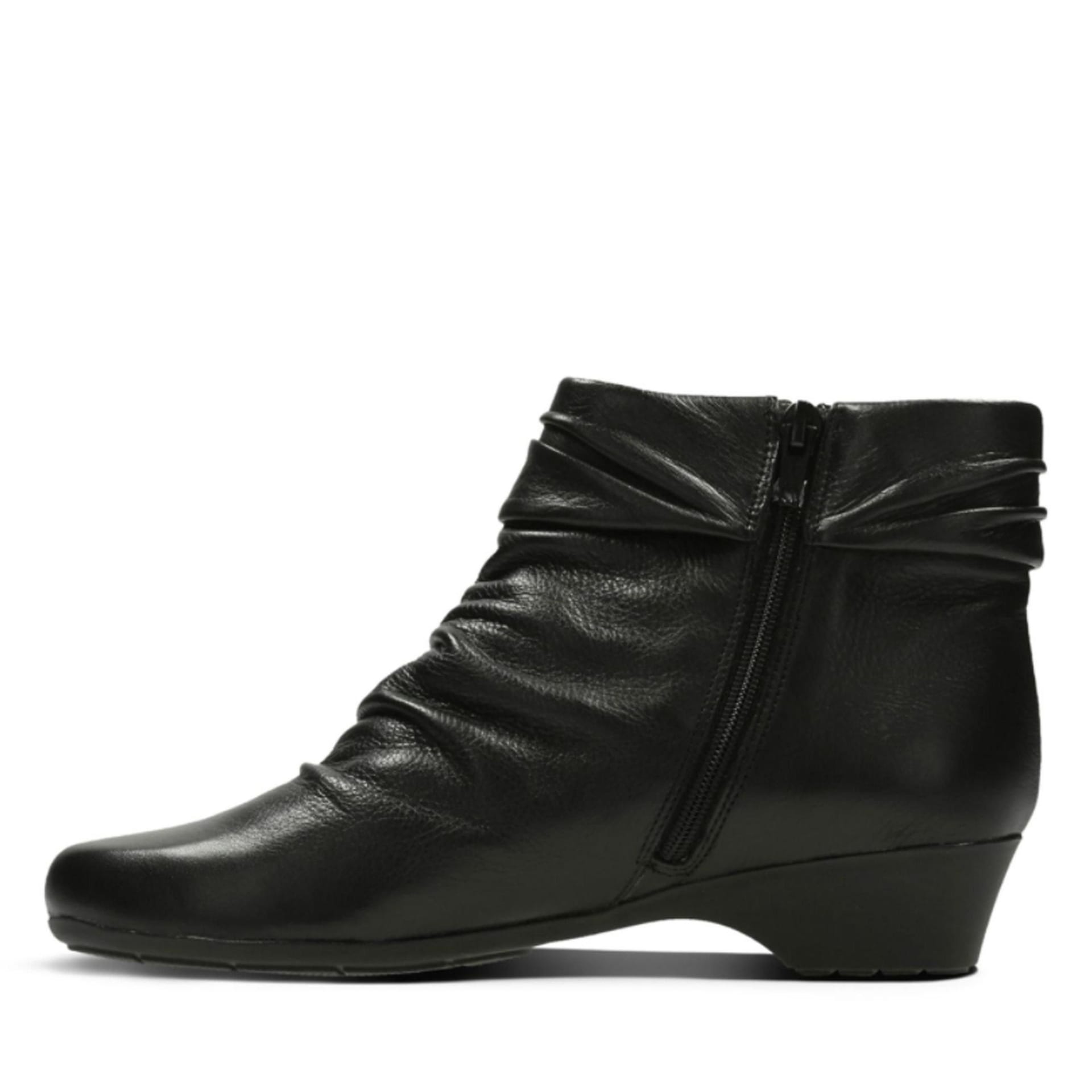 Clarks Clarks Women's Matron Ella Ankle Boot Black Leather Ankle Boots - 4